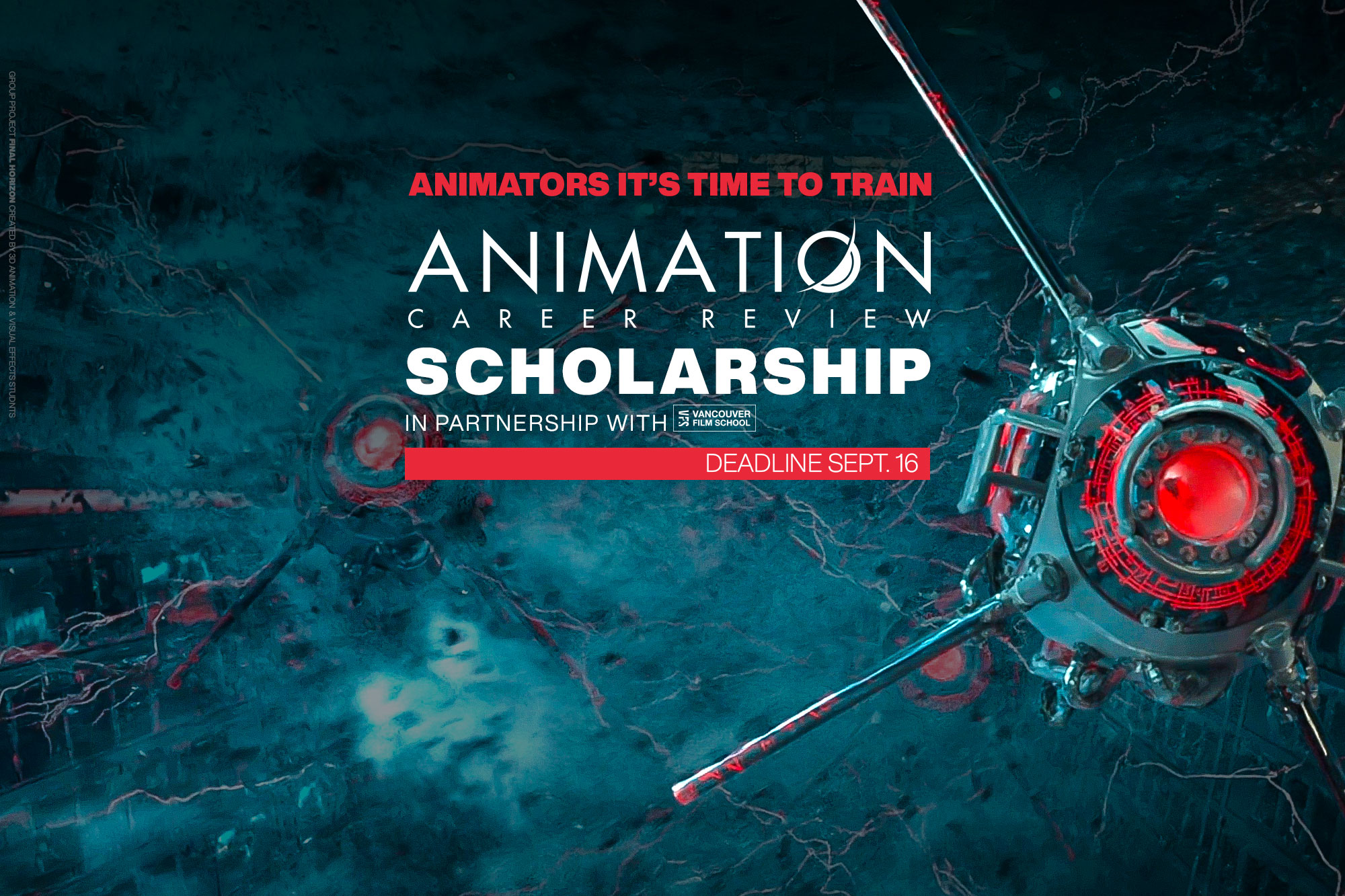 The ACR Animation Scholarship desktop banner