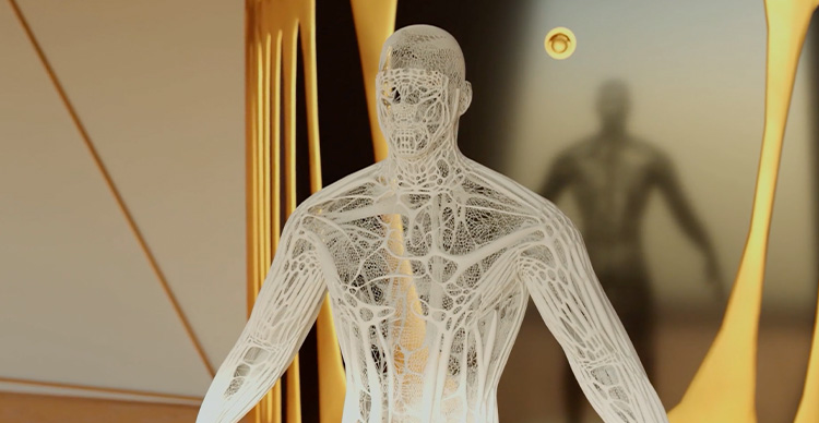 Still image from a Motion Design portfolio project by VFS Digital Design graduate Roberto Saldana Aguilar.