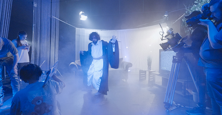 VFS Film & Television students training with professional equipment at Vancouver Film School.