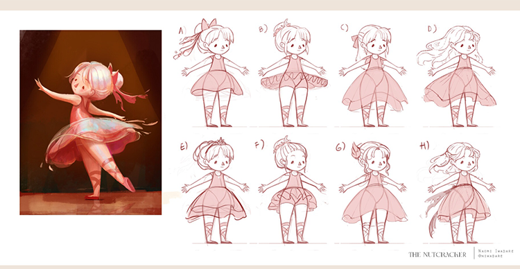 Concept art from “The Nutcracker,” a dark fantasy project by VFS Animation Concept Art alum Naomi Iwadare.