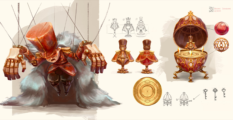 Concept art from “The Nutcracker,” a dark fantasy project by VFS Animation Concept Art alum Naomi Iwadare.
