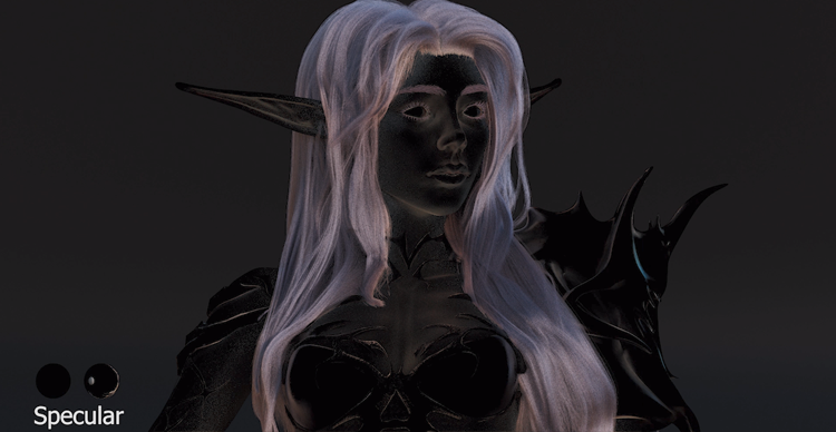 Carousel showing the stages of a 3D mythical female character model, from early forms to detailed final geometry.
