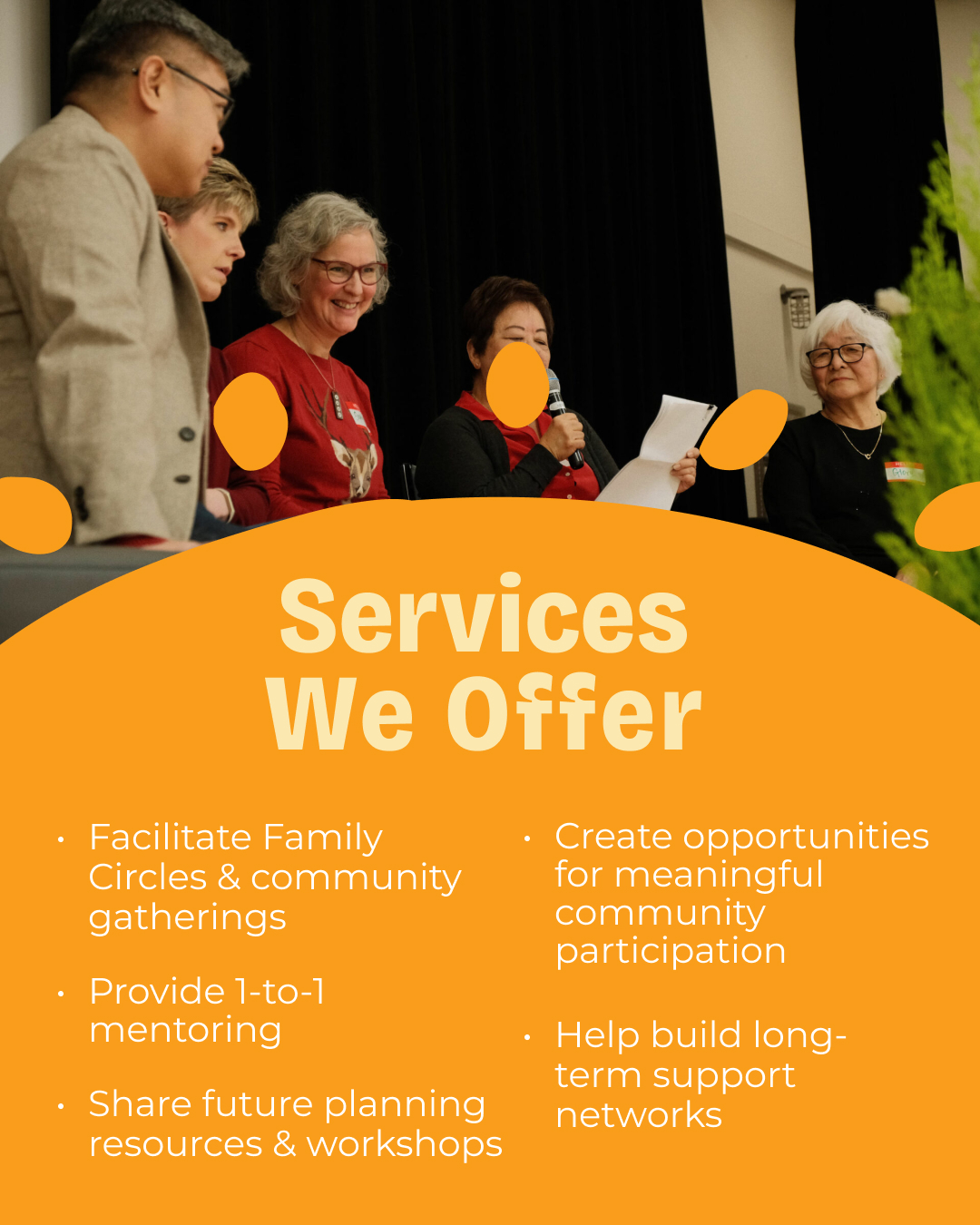 Final “What Is PLAN?” campaign document created by VFS Digital Design students, showcasing the organization’s mission, services, and approach to building long-term support networks for families.