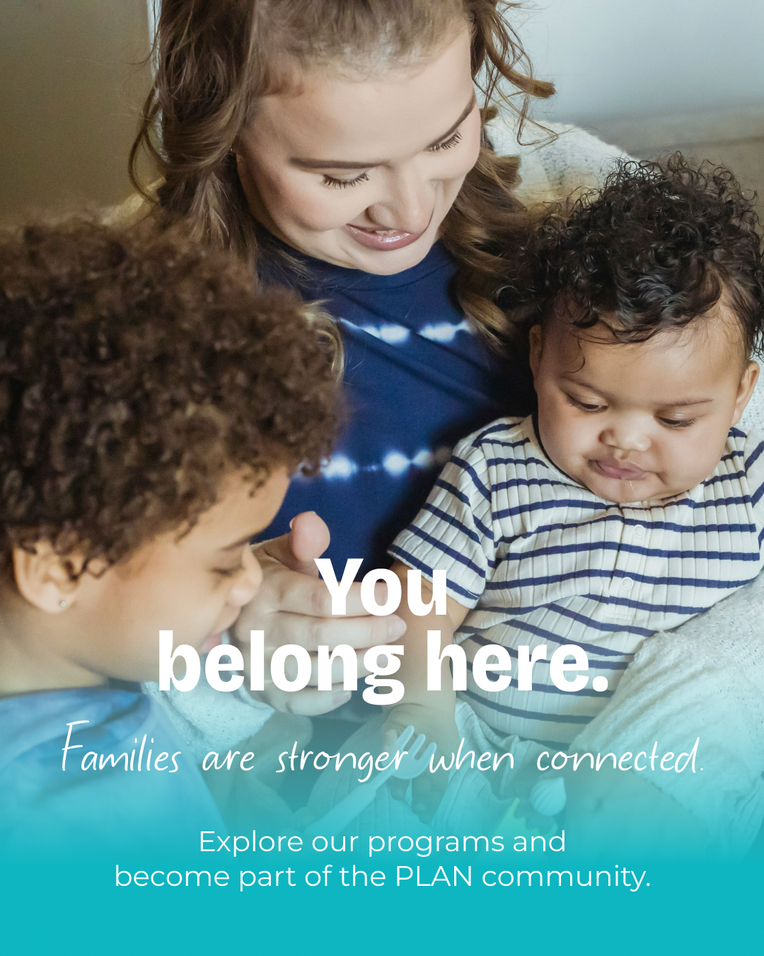 Final “What Is PLAN?” campaign document created by VFS Digital Design students, showcasing the organization’s mission, services, and approach to building long-term support networks for families.