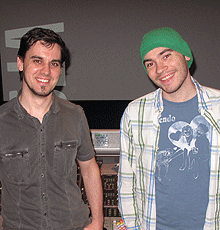 Sound Design grads Josh Osiris and Morgan Greenwood