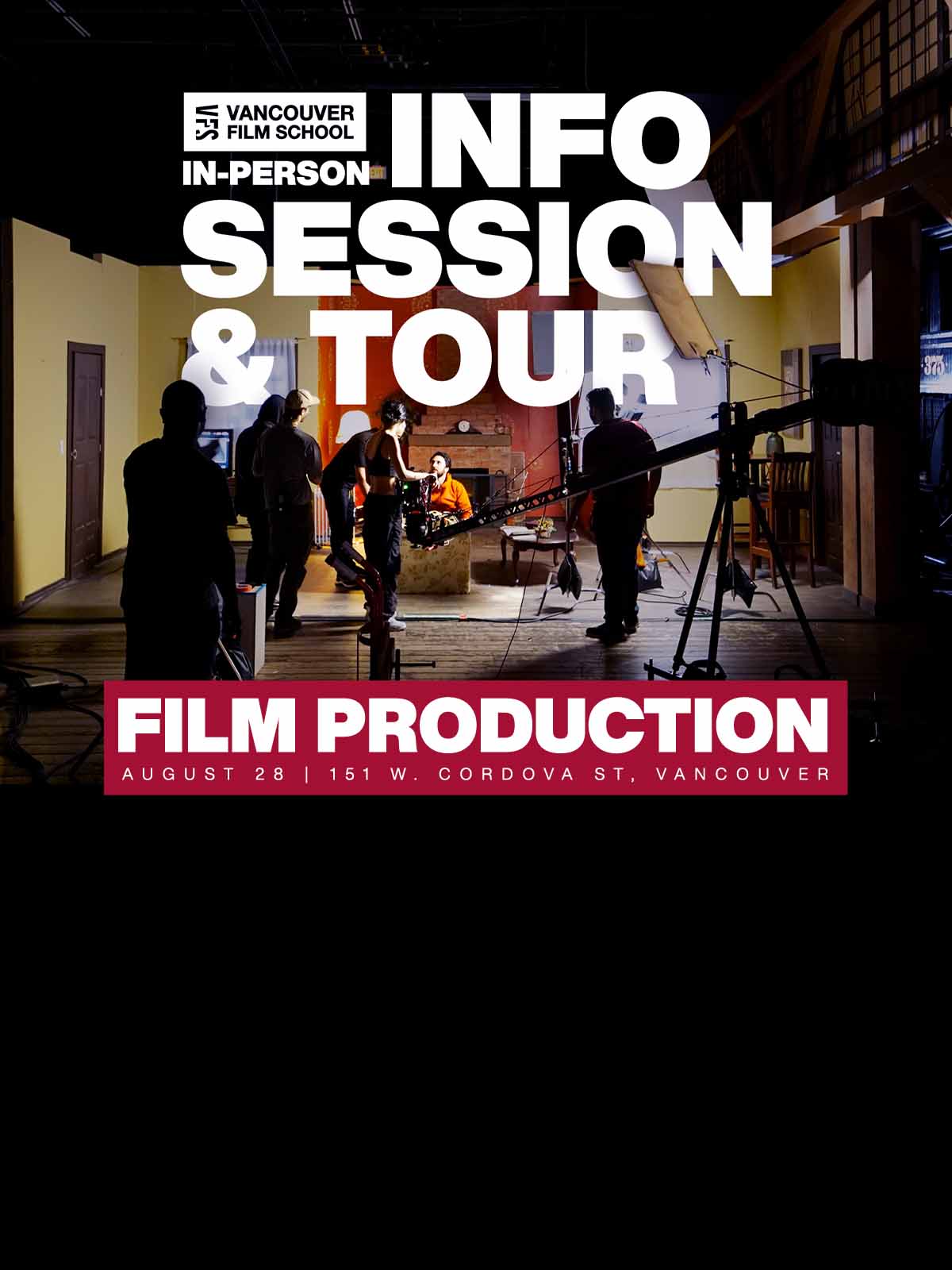 behind-the-scenes tour of VFS’s Film Production campus tablet