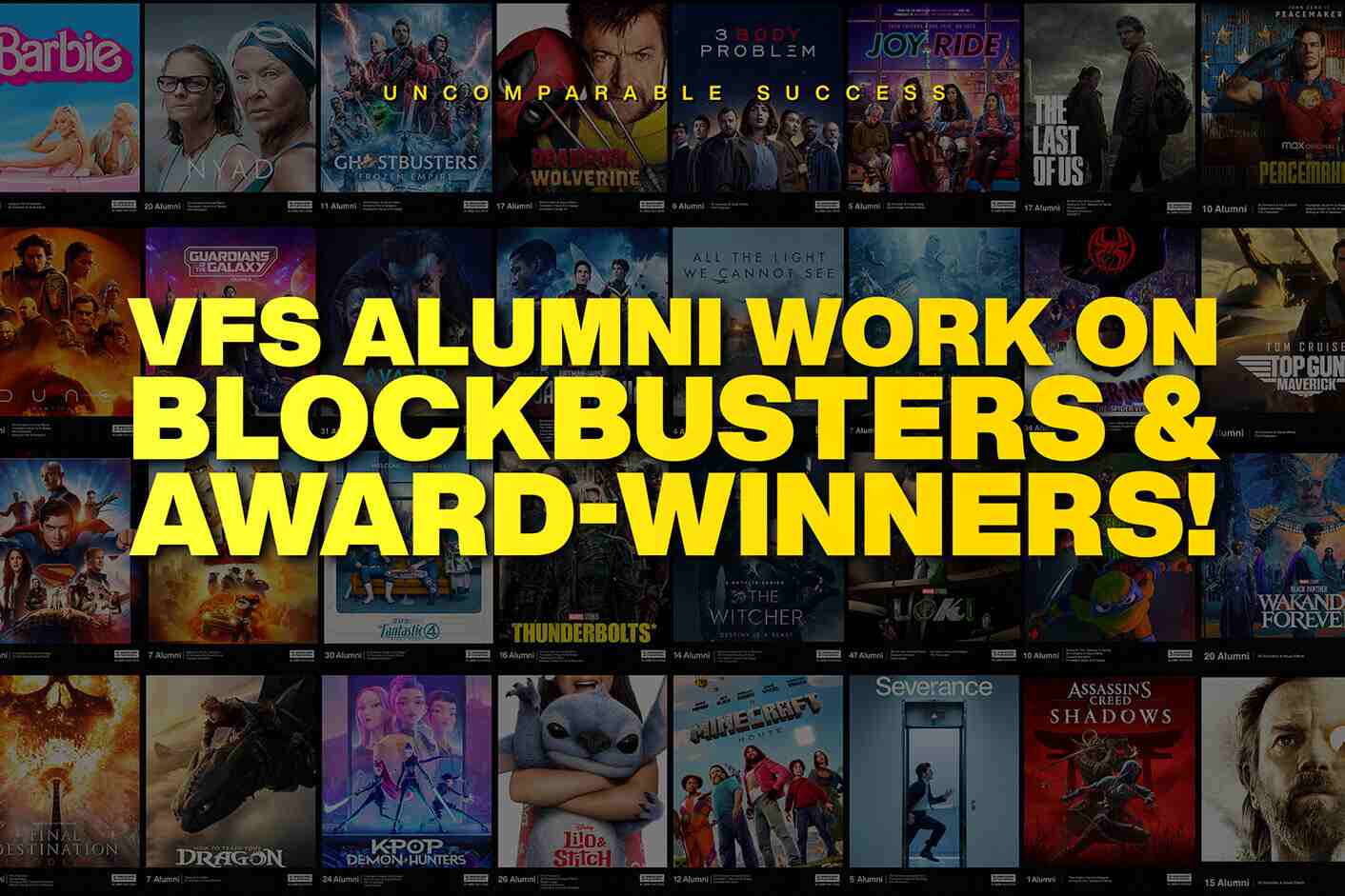 VFS alumni blockbuster work desktop